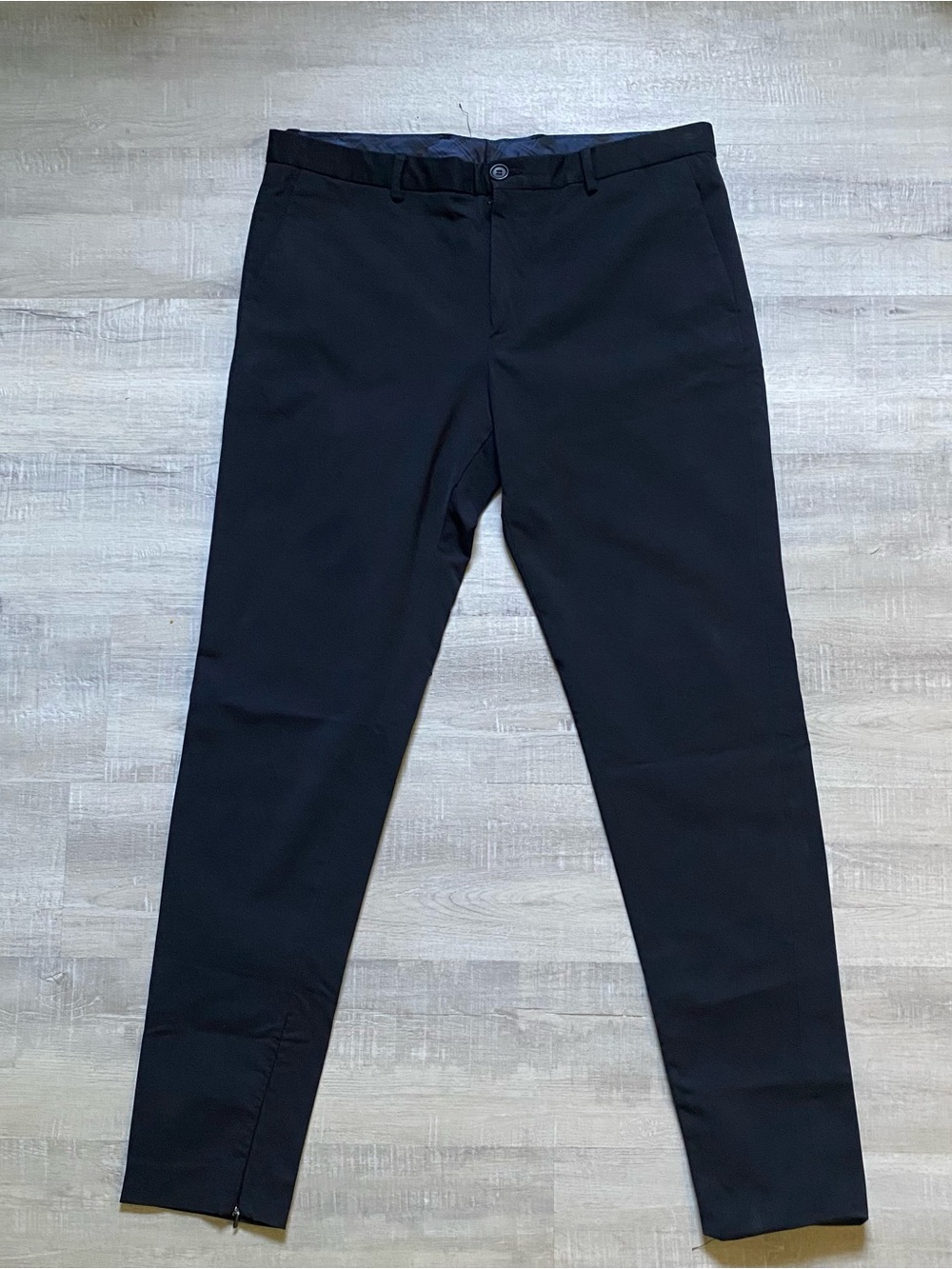 Zara Men's Black Dress Pants - Slim Tailored Fit